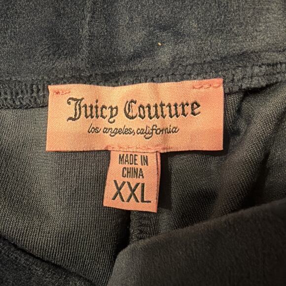 NWT Juicy Couture OG Big Bling Navy Velour Track Pants XXL - Picture 6 of 11